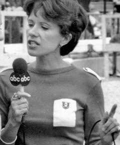 broadcast pioneer Andrea Kirby reporting for ABC