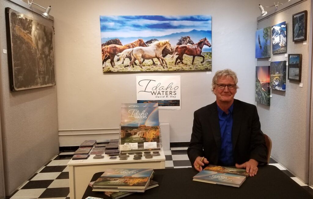 author and photographer David R. Day at art gallery book signing
